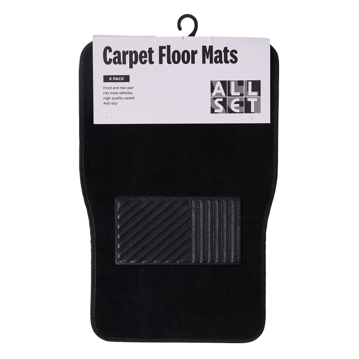 All Set Carpet Floor Mat - 4 Pack