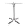 Bolero Flip Top Table Base Aluminium Black 720h X 480w X 480d Mm Indoor Outdoor Space Saving Folding Nesting Stand