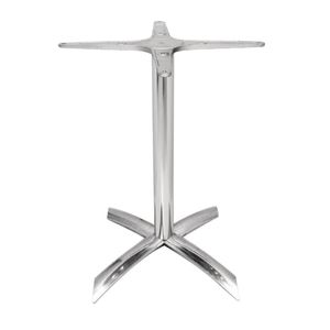 Bolero Flip Top Table Base Aluminium Black 720h X 480w X 480d Mm Indoor Outdoor Space Saving Folding Nesting Stand