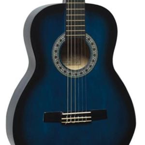 Valencia Vc102 1/2 Size Nylon String Classical Guitar - Blue Burst