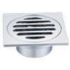 Kinetic 80mm Chrome Plated Square Floor Grate