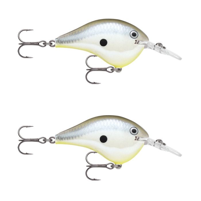 2x Rapala Dives to 8ft 5cm Crankbait Fishing Lures - Disco Shad