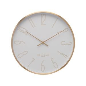 One Six Eight London  Astrid 40cm White Silent Wall Clock