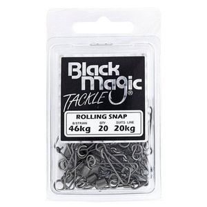 Black Magic Rolling Swivel With Snap Economy Pack 20kg (46kg Breaking Strain)
