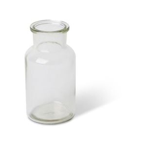 6PK E Style 13cm Glass Specimen Bottle Home Decor - Clear
