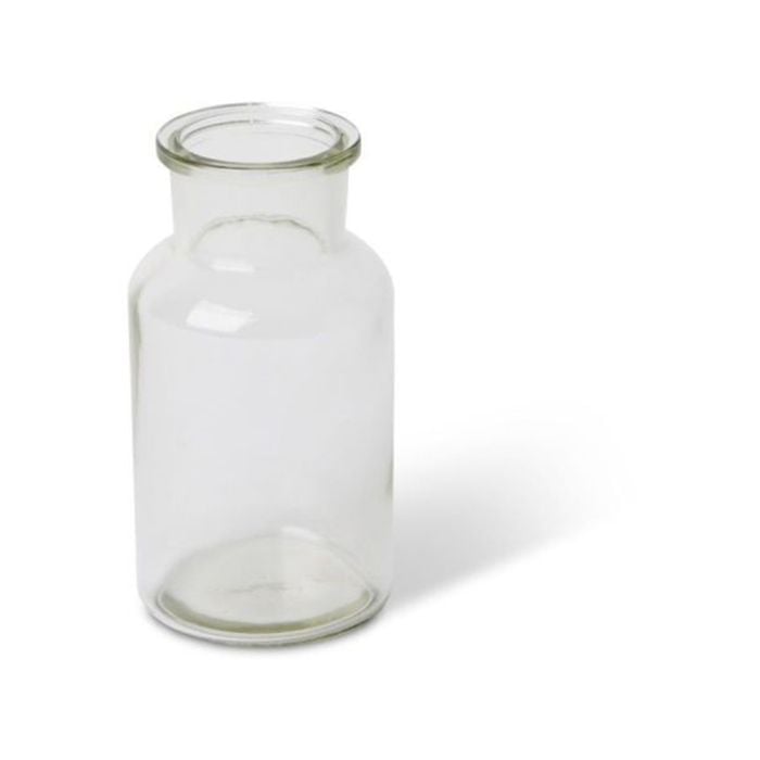 6PK E Style 13cm Glass Specimen Bottle Home Decor - Clear