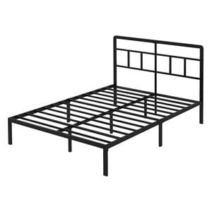 Levede Double Bed Frame Upholstered Adjustable Headboard White
