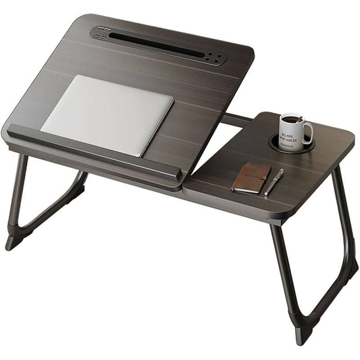 Catzon Laptop Desk For Bed With Usb Charge Port & 5 Different Angles-black