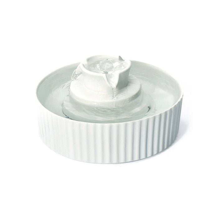 Yes4pets Ceramic Electric Pet Water Fountain Dog Cat Water Feeder Bowl Dispenser