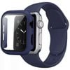 Silicone Sports Watch Band Strap + Case Set - For Apple iWatch 40mm (Blue)