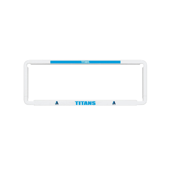1x OFFICIAL NRL Gold Coast Titans Car Number Plate Frame Cover Surround