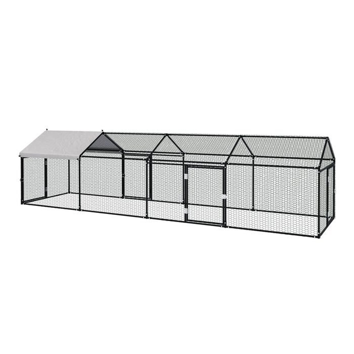 Alopet 4x1x1M Chicken Coop with Cover Poultry Cage Run Yard Pet Rabbit Hutch