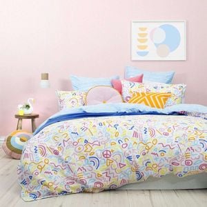 3D Lovely Graffiti 103 Bed Pillowcases Quilt King Single Size