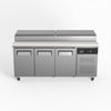 AG 3 Door Saladette Fridge - Fits 8 x 1/3 GN Trays