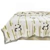 Catzon 200x230cm Throw Blanket For Couch Cozy Fleece Flannel Blanket Machine Washable-panda