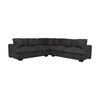 Hecate 4 Seater Corner Modular Fabric Sofa Lounge Dark Grey
