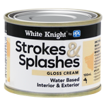 White Knight 100ml Cream Strokes And Splashes Paint