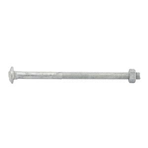 Zenith M8 x 130mm Hot Dipped Galvanised Cup Head Bolt And Nut - Each