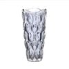 SOGA 30cm Grey Crystal Glass Vase – Thick Design