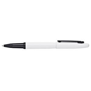 Sheaffer Vfm Roller Ball Pen Writing Stationery Med Nib White/black Lacquer