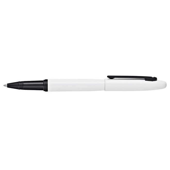 Sheaffer Vfm Roller Ball Pen Writing Stationery Med Nib White/black Lacquer