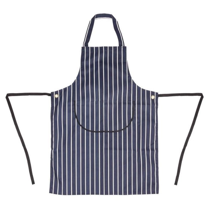 Whites Butchers Stripe Pocket Bib Apron Blue/white 710x960mm Commercial Kitchen Clothing