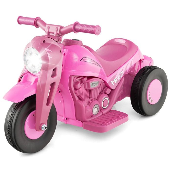 Costway 6v Kids Bubble Motorbike Electric Ride On Motorcycle W/bubble Maker