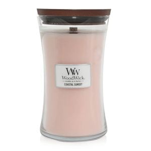 WoodWick Coastal Sunset Scented Crafted Candle Glass Jar Soy Wax Large