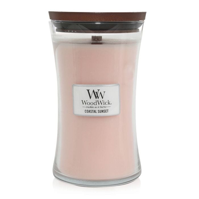 WoodWick Coastal Sunset Scented Crafted Candle Glass Jar Soy Wax Large