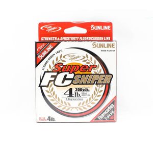 Sunline Super FC Sniper 100% Fluorocarbon Fishing Line 200 yds 4lb