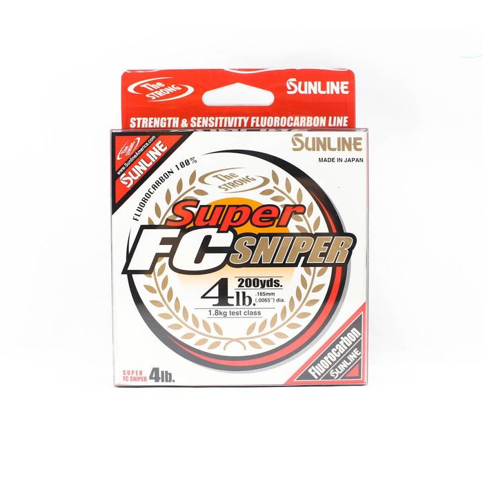 Sunline Super FC Sniper 100% Fluorocarbon Fishing Line 200 yds 4lb