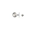 Delf Trade Satin Stainless Round Privacy Cavity Sliding Door Set