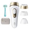 Braun IPL Silk-expert Pro 5 Hair Remover - 3 Attachment Heads - White/Golden