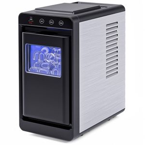 YOPOWER Black Countertop Ice Maker Machine
