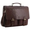 Pierre Cardin Men's Leather Business/Computer Shoulder Bag 39x31cm Brown