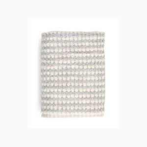 Miss April Pompom Pale Grey 80x55 Bath Mat