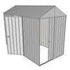 Build-a-Shed 1.5 x 3.0 x 2.3m Front Gable Dual Door Narrow Shed - Zinc