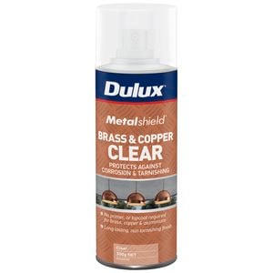 Dulux 300g Metalshield Brass And Copper Enamel Clear Spray
