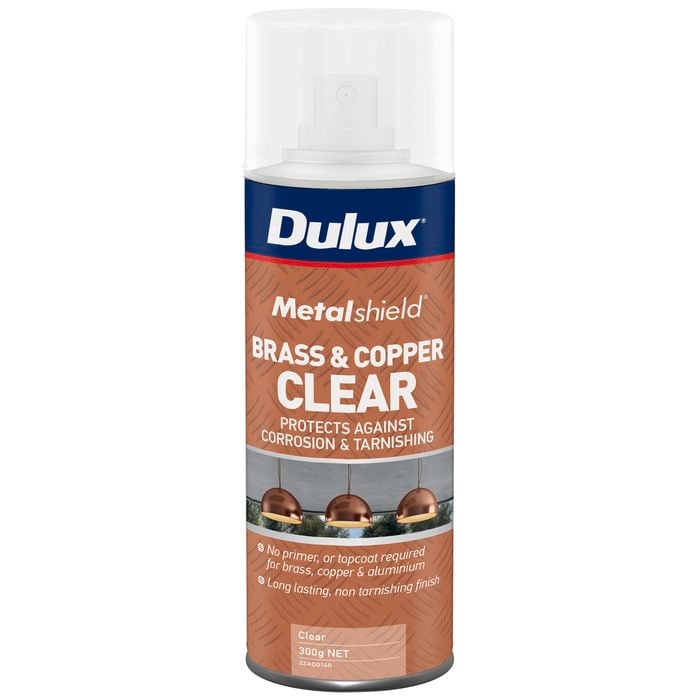 Dulux 300g Metalshield Brass And Copper Enamel Clear Spray