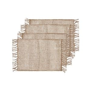 4pk J.elliot Home Rowan 33x48cm Jute Placemat - Natural