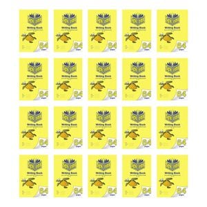 20x Spirax 163 Writing Book 33.5x24cm 64 Pages 24mm Dotted Thirds Yellow