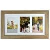 Frankie & Me Wooden Collage 4x6'' Triple Picture Frame Home/Office Decor Oak