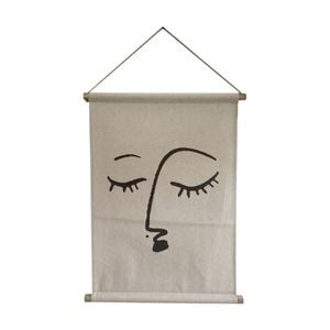 Maine & Crawford Nanago 70x50cm Face Wall Art Chart Hanging Home Decor White