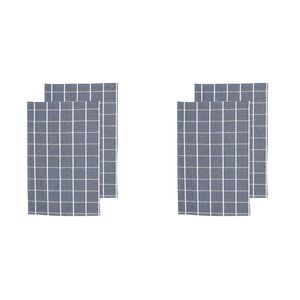 2x 2pc NF Home & Entertaining Essentials Greenland Tea Towel 25x18cm Solid Blue