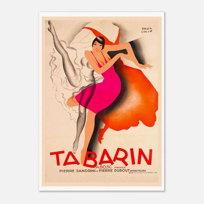 Galrie Tabarin by Paul Colin Vintage Art Deco Poster Elegant Stylish Home Décor, Poster Only, 50 x 70cm (20 x 28inch)