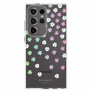 KSNY Scattered Flowers Case For Samsung Galaxy S24 Ultra - Clear