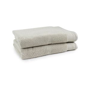 2pc Onkaparinga 90x167cm Avalon Bath Sheet 550GSM Soft Sand