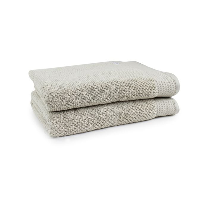 2pc Onkaparinga 90x167cm Avalon Bath Sheet 550GSM Soft Sand