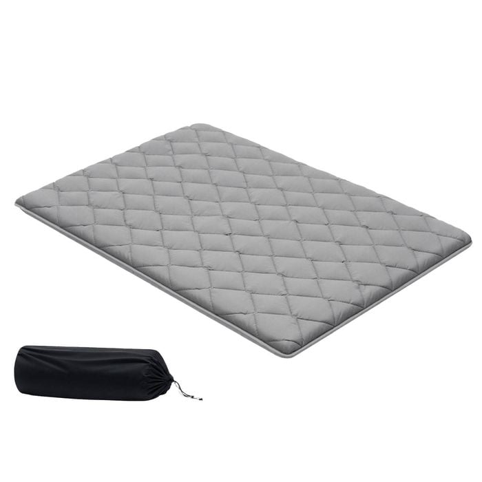 Vevor 2032 X 1372 X 89 Mm Japanese Tatami Mat Gray Full Size With Storage Bag Fastener For Dorm
