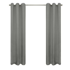Smart Home Products 220 x 250cm Pepper Urban Eyelet Room Darkening Curtain - 2 Pack